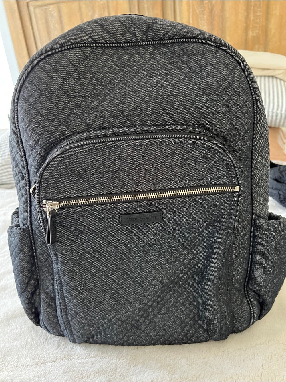 Vera Bradley Quilted Navy Travel Backpack